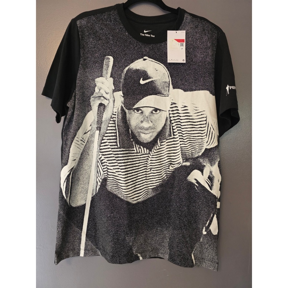 Nike Tiger Woods Payne's Valley Golf Graphic T-Shirt Black Mens Large NWT
